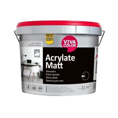 Dažai VIVACOLOR Acrylate Matt A bazė, 2,7l Dažai VIVACOLOR Acrylate Matt A bazė, 2,7l