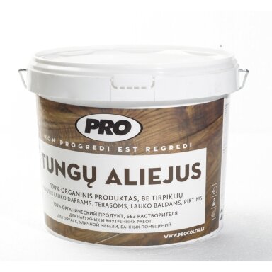 Tungų aliejus medienai PRO, 2,7l Tungų aliejus medienai PRO, 2,7l