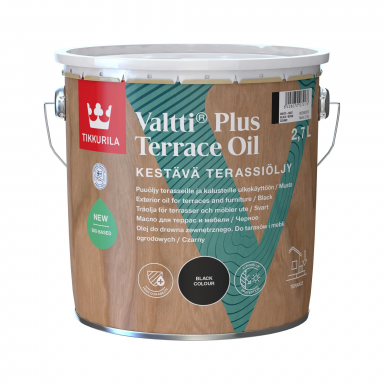 Aliejus medienai TIKKURILA Valtti Plus Terrace Oil, 2,7l juoda sp. Aliejus medienai TIKKURILA Valtti Plus Terrace Oil, 2,7l juoda sp.