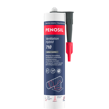 Hermetikas ventiliacijos sistemoms PENOSIL Ventilation Hybrid 710, 280ml pilka sp. Hermetikas ventiliacijos sistemoms PENOSIL Ventilation Hybrid 710, 280ml pilka sp.