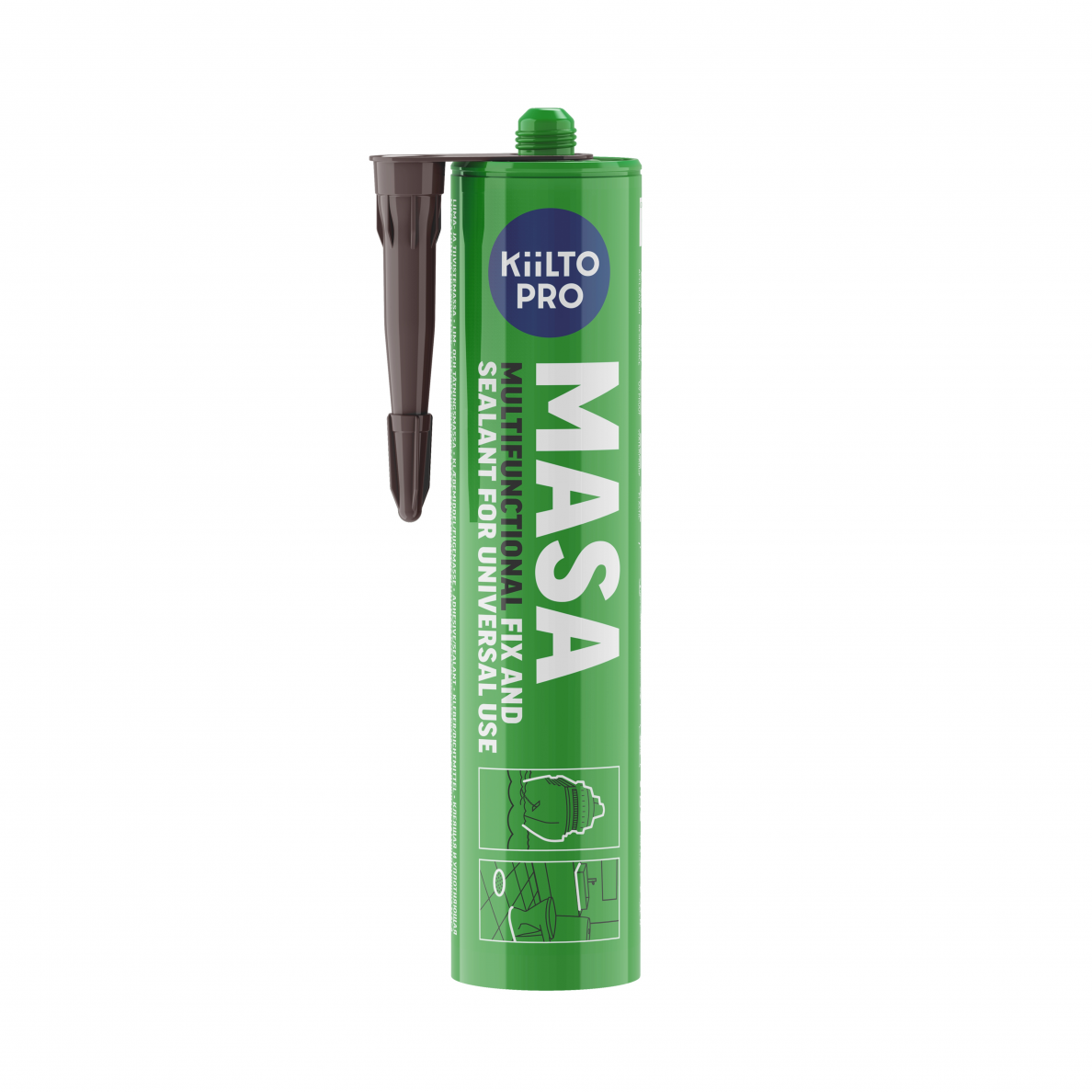 Hermetikas-klijai KIILTO Masa, 290ml ruda sp. Hermetikas-klijai KIILTO Masa, 290ml ruda sp.