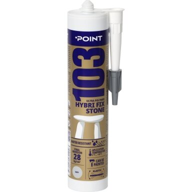 Klijai-hermetkas POINT 103, 290ml pilka sp.