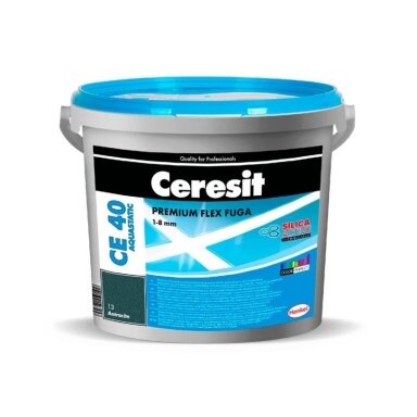 Plytelių tarpų glaistas CERESIT CE40 Aquastatic, 2kg terra (55) Plytelių tarpų glaistas CERESIT CE40 Aquastatic, 2kg terra (55)