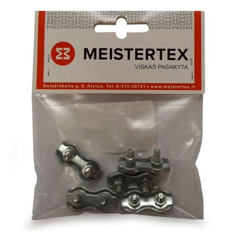 Plokščias dvigubas lyno suspaudėjas 2mm MEISTERTEX (5vnt) Plokščias dvigubas lyno suspaudėjas 2mm MEISTERTEX (5vnt)