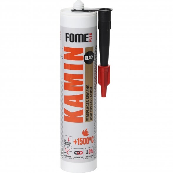 Karščiui atsparus hermetikas FOME FLEX 1500C Kamin Flex, 300ml juoda sp. Karščiui atsparus hermetikas FOME FLEX 1500C Kamin Flex, 300ml juoda sp.