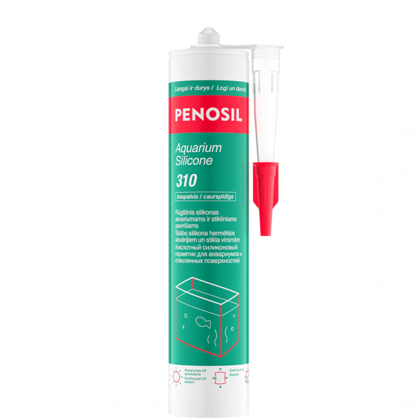 Silikonas akvariumams PENOSIL Aquarium Silicone 310, 300ml bespalvis Silikonas akvariumams PENOSIL Aquarium Silicone 310, 300ml bespalvis