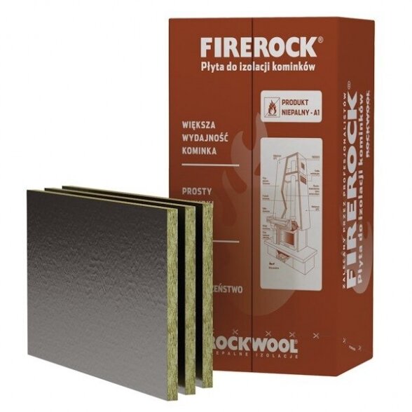 Akmens vata ROCKWOOL Firerock, 30x600x1000mm Akmens vata ROCKWOOL Firerock, 30x600x1000mm