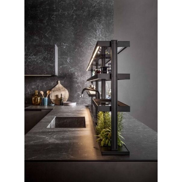 Kvarco plokštė LAMINAM Natural Nero Greco, 100x300 cm 3
