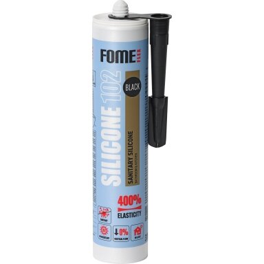 Silikoninis hermetikas FOME FLEX 102, 310ml juoda sp.