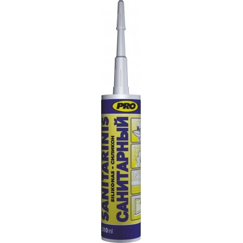 310ML SILIKONAS SANITARINIS ELE BALTAS 310ML SILIKONAS SANITARINIS ELE BALTAS