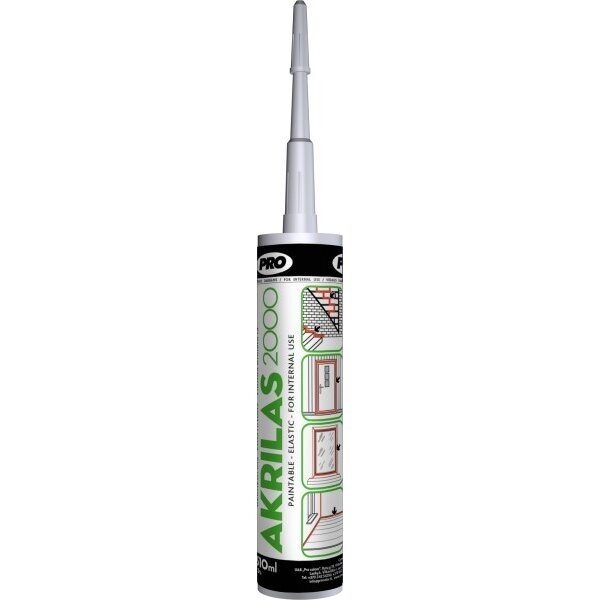 Akrilas PRO 2000, 310ml balta sp.