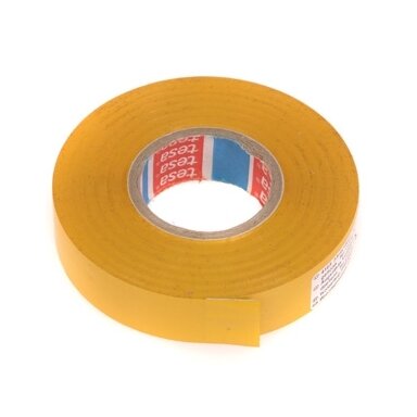 Izoliacinė juosta TESA Premium, 19mm 33m geltona sp.