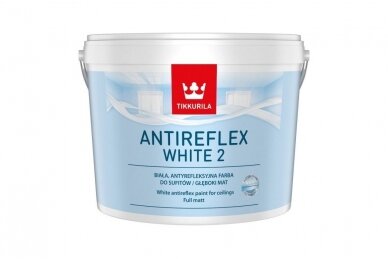 Lubų Dažai TIKKURILA ANTI REFLEX WHITE 2, Visiškai Matiniai, Baltos Sp., 3 L