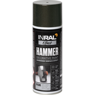 Aerozoliniai dažai INRAL Decor Hammer, 400ml antracito sp. Aerozoliniai dažai INRAL Decor Hammer, 400ml antracito sp.