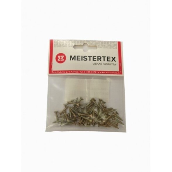Medsraigčiai 4,0x16mm MEISTERTEX (50vnt) Medsraigčiai 4,0x16mm MEISTERTEX (50vnt)