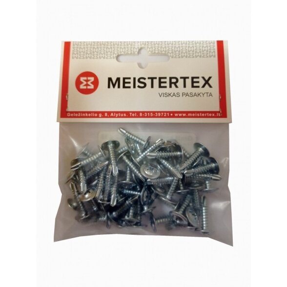 Savisriegiai su grąžteliu į metalą MEISTERTEX, 4,2x25mm 50vnt Savisriegiai su grąžteliu į metalą MEISTERTEX, 4,2x25mm 50vnt
