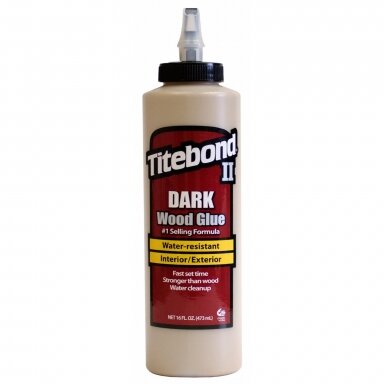 Medienos klijai TITEBOND II Dark, 474ml