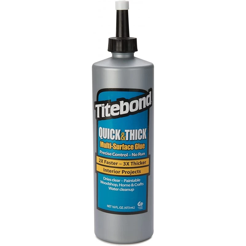 Universalūs PVA klijai TITEBOND Quick & Thick, 474ml Universalūs PVA klijai TITEBOND Quick & Thick, 474ml