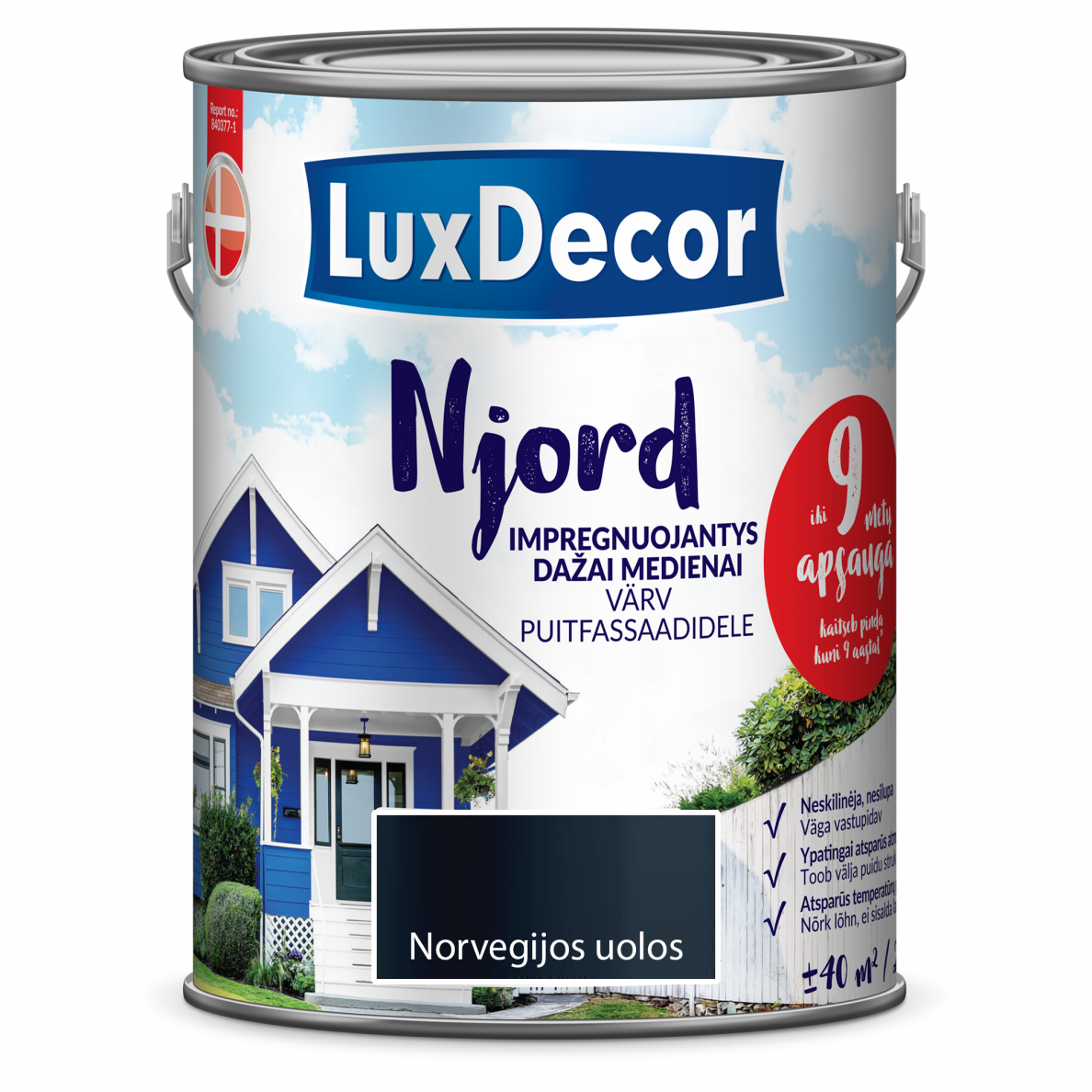 Medienos dažai LUXDECOR Njord, 5l Norvegijos uolos sp. Medienos dažai LUXDECOR Njord, 5l Norvegijos uolos sp.