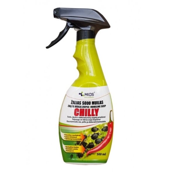 Žalias sodo muilas, purškiamas MKDS Chilly, 500ml Žalias sodo muilas, purškiamas MKDS Chilly, 500ml