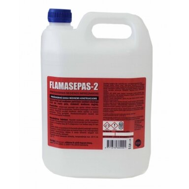 Priešgaisrinė medienos danga FLAMASEPAS 2, 5l