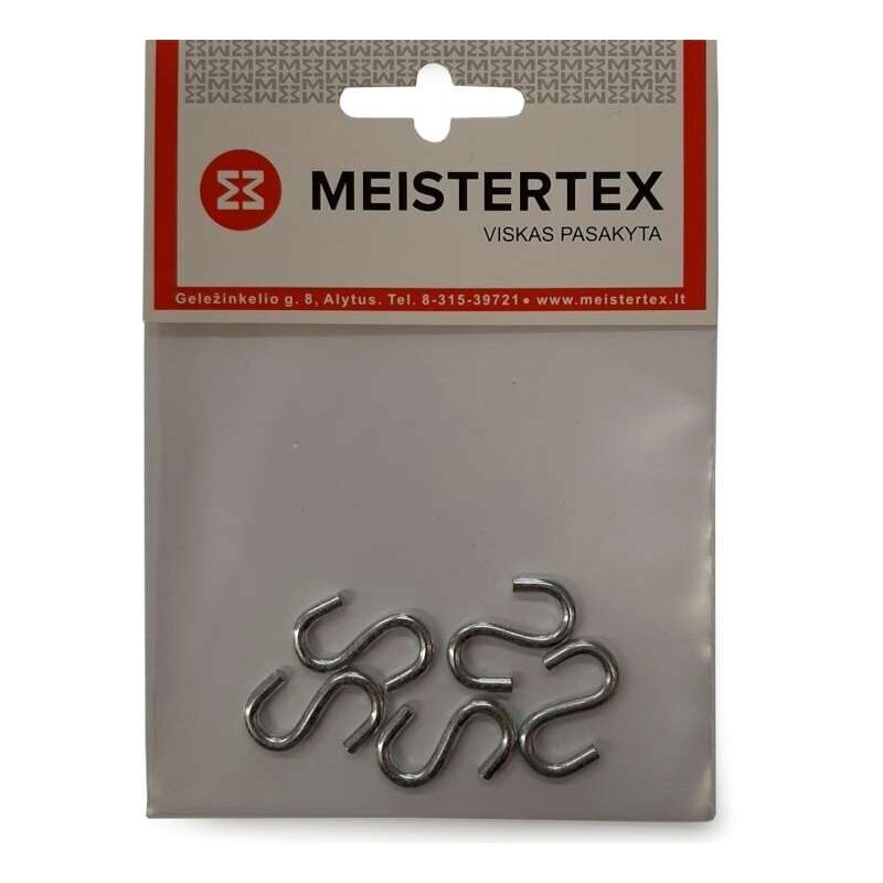 S formos kablys 5mm MEISTERTEX (5vnt) S formos kablys 5mm MEISTERTEX (5vnt)