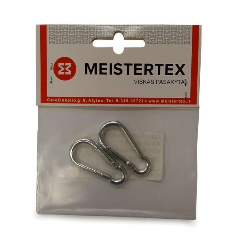 Lyno tvirtinimo karabinas 5x50mm MEISTERTEX (2vnt)