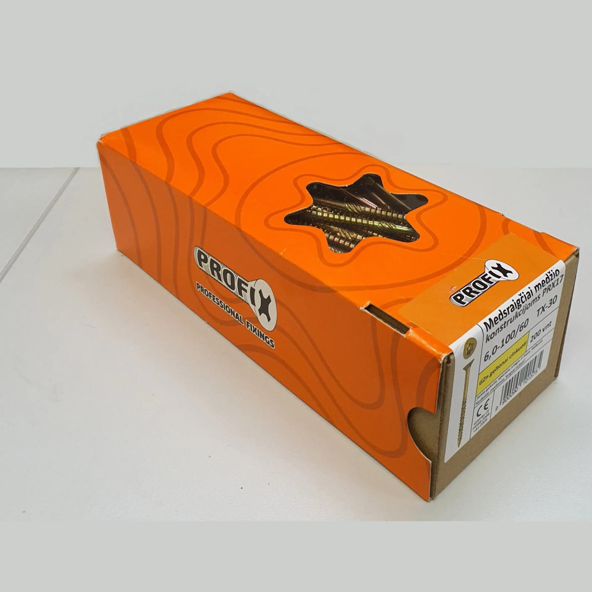 Medsraigtis medžio konstrukcijoms PROFIX Ruspert 1000 TX30 PRX17, 6.0-120/72 100vnt. 1