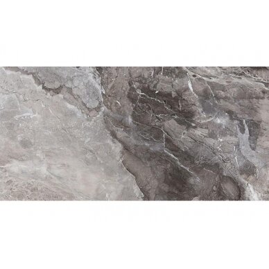 Akmens masės plytelės Lusso Gris, 60x120 cm