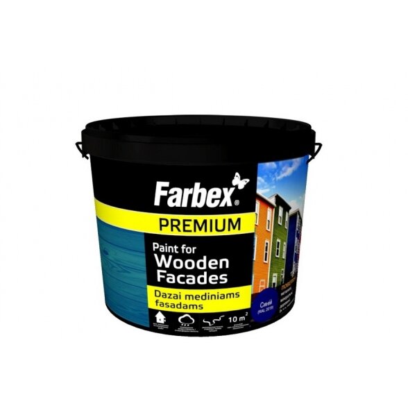 Dažai medienai FARBEX Wooden Facades, 6kg ruda sp.