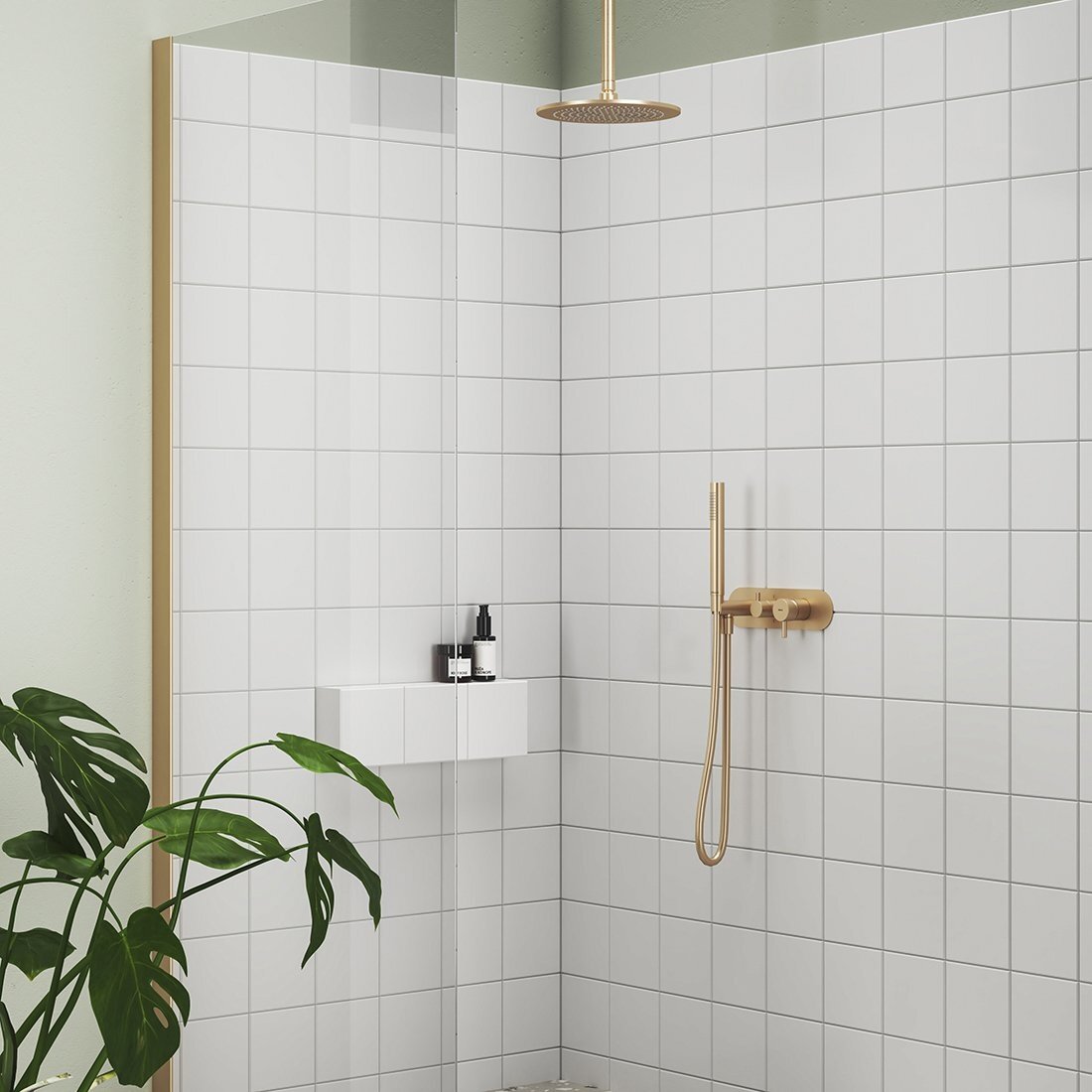 704.61RGB Dušo galvutės išvadas 30 cm, Rose Gold Brushed 1