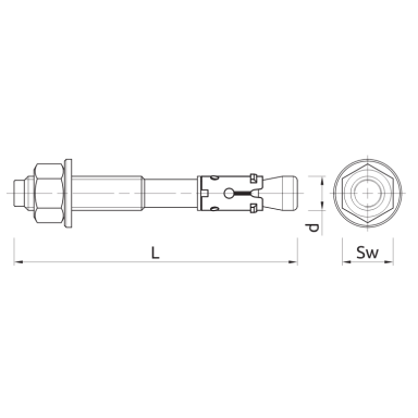 Ankeriai RAWLPLUG R-S3-XPT08075, 8x75mm