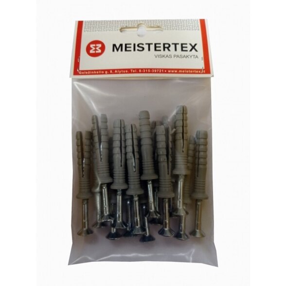 Kaištis su kalamu medsraigčiu Sormat 8x120mm MEISTERTEX (10 vnt) Kaištis su kalamu medsraigčiu Sormat 8x120mm MEISTERTEX (10 vnt)