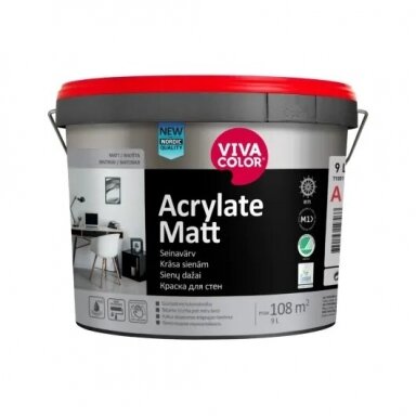 Dažai VIVACOLOR Acrylate Matt, 9l Dažai VIVACOLOR Acrylate Matt, 9l