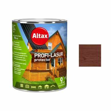 Medienos impregnantas ALTAX Profi Lasur, 0,75l riešuto sp. Medienos impregnantas ALTAX Profi Lasur, 0,75l riešuto sp.