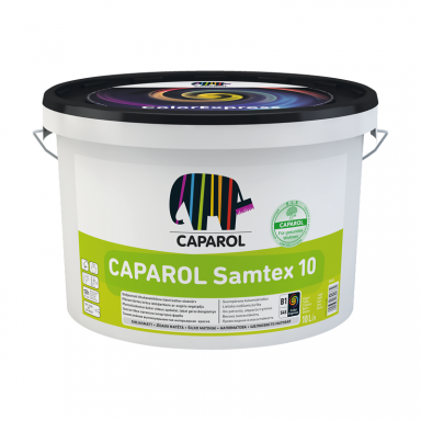 Dažai CAPAROL Samtex 10, 10l balta sp. Dažai CAPAROL Samtex 10, 10l balta sp.