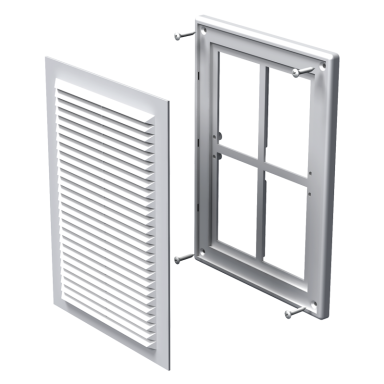Ventiliacinės grotelės VENTS MV125-1SR, 170x238mm ruda sp.