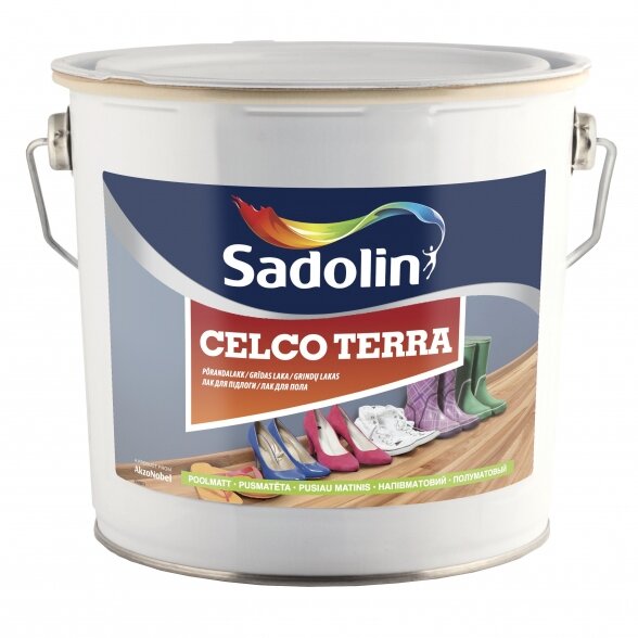 Lakas SADOLIN Celco Terra, 10l pusiaus matinis Lakas SADOLIN Celco Terra, 10l pusiaus matinis