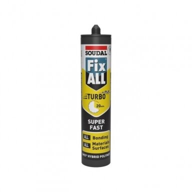 Klijai SOUDAL Fix All Turbo, 290ml pilki