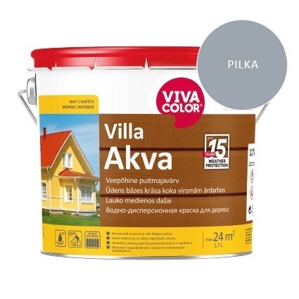 Dažai medienai VIVACOLOR Villa Akva 7040, 2,7l šviesiai pilka sp. Dažai medienai VIVACOLOR Villa Akva 7040, 2,7l šviesiai pilka sp.