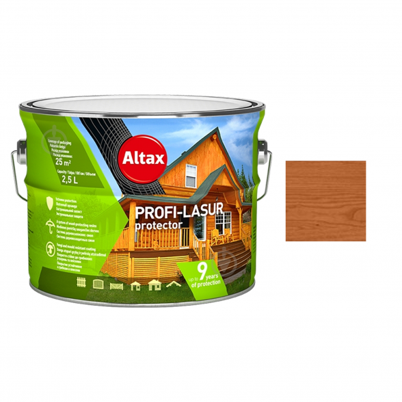 Medienos impregnantas ALTAX Profi Lasur, 2,5l tiko sp. Medienos impregnantas ALTAX Profi Lasur, 2,5l tiko sp.