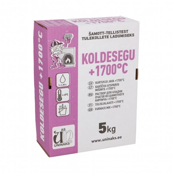 Mūro mišinys UNINAKS Koldesegu, 5kg Mūro mišinys UNINAKS Koldesegu, 5kg
