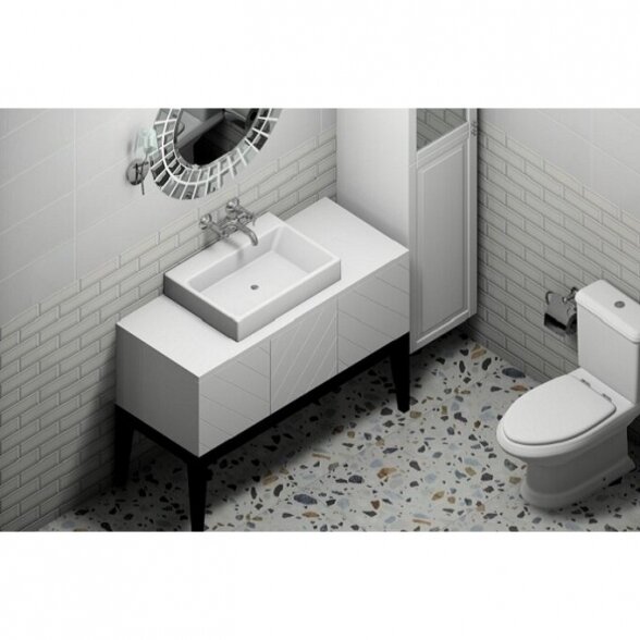 Akmens masės plytelės Crisp XL White, 60x60 cm 2 Akmens masės plytelės Crisp XL White, 60x60 cm 2