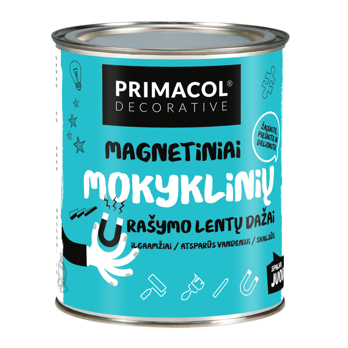 Magnetiniai mokyklinių rašymo lentų dažai PRIMACOL, 0,75l