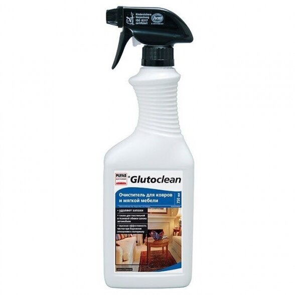 Baldų ir kilimų valiklis GLUTOCLEAN, 750ml Baldų ir kilimų valiklis GLUTOCLEAN, 750ml