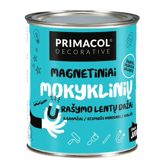 Magnetiniai mokyklinių rašymo lentų dažai PRIMACOL, 0,75l Magnetiniai mokyklinių rašymo lentų dažai PRIMACOL, 0,75l