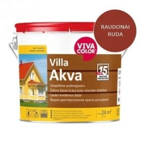 Dažai medienai VIVACOLOR Villa Akva 2669, 9l raudonai ruda sp.
