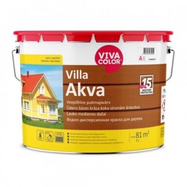 Dažai medienai VIVACOLOR Villa Akva C bazė, 9l skaidri sp. Dažai medienai VIVACOLOR Villa Akva C bazė, 9l skaidri sp.