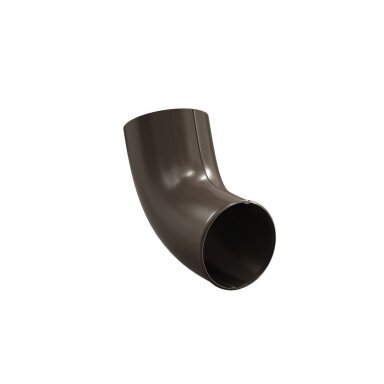 Lietvamzdžio apatinė alkūnė BILKA, 90mm šokoladinė sp. RAL8017