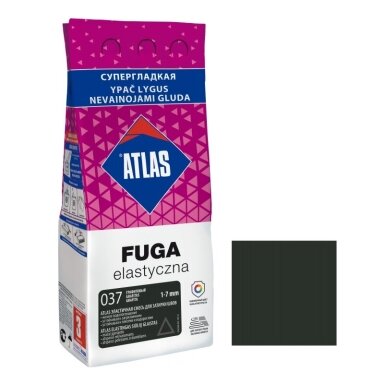 Elastingas glaistas plytelėms ATLAS 037, 5kg grafito sp.